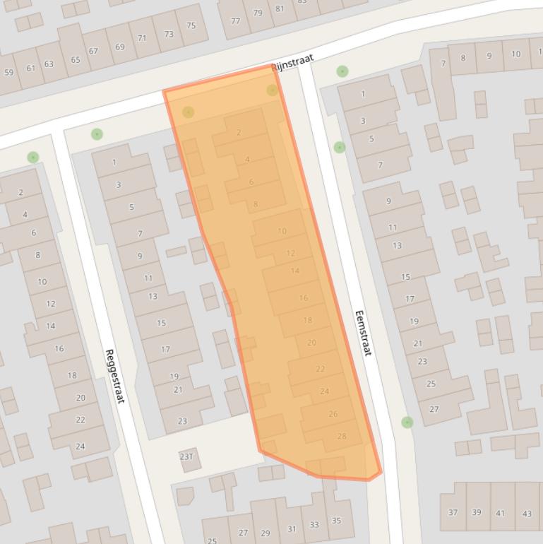 Kaart van postcodegebied 7417XW.