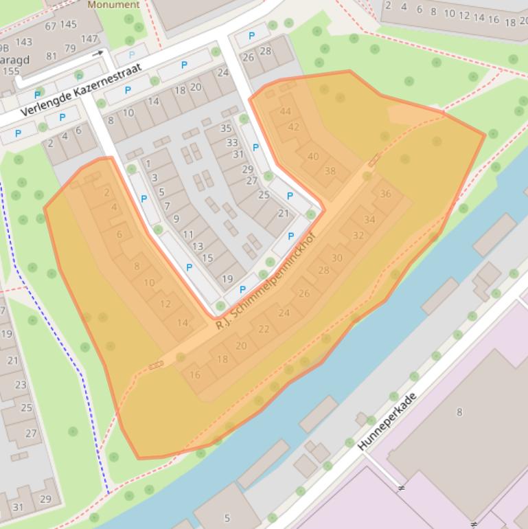 Kaart van postcodegebied 7417ZC.