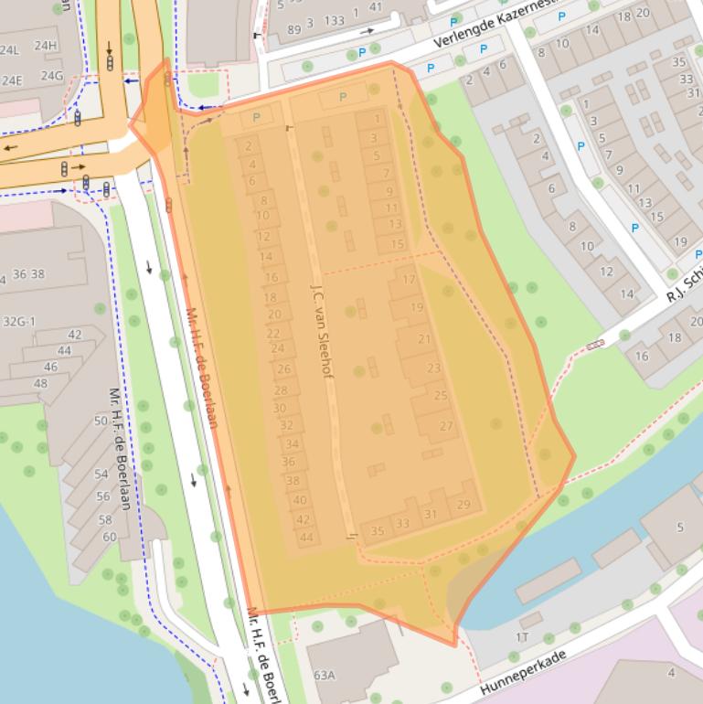 Kaart van postcodegebied 7417ZD.