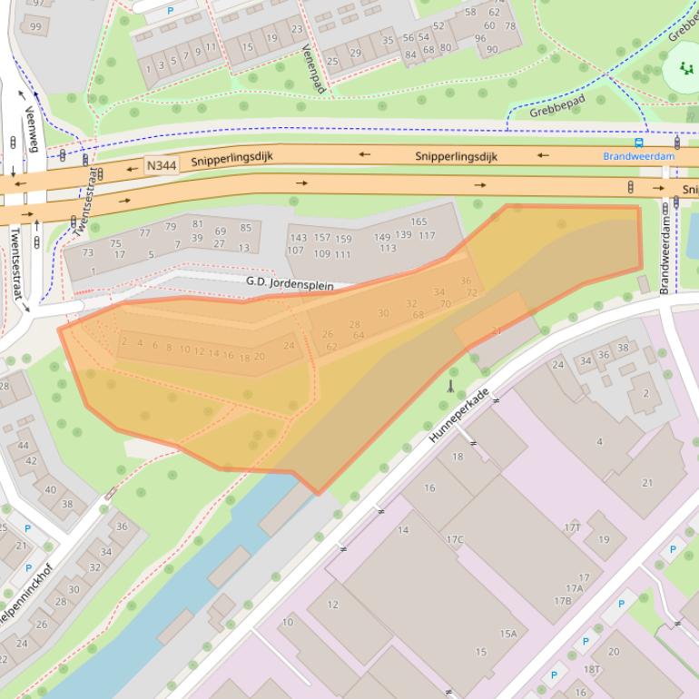 Kaart van postcodegebied 7417ZP.