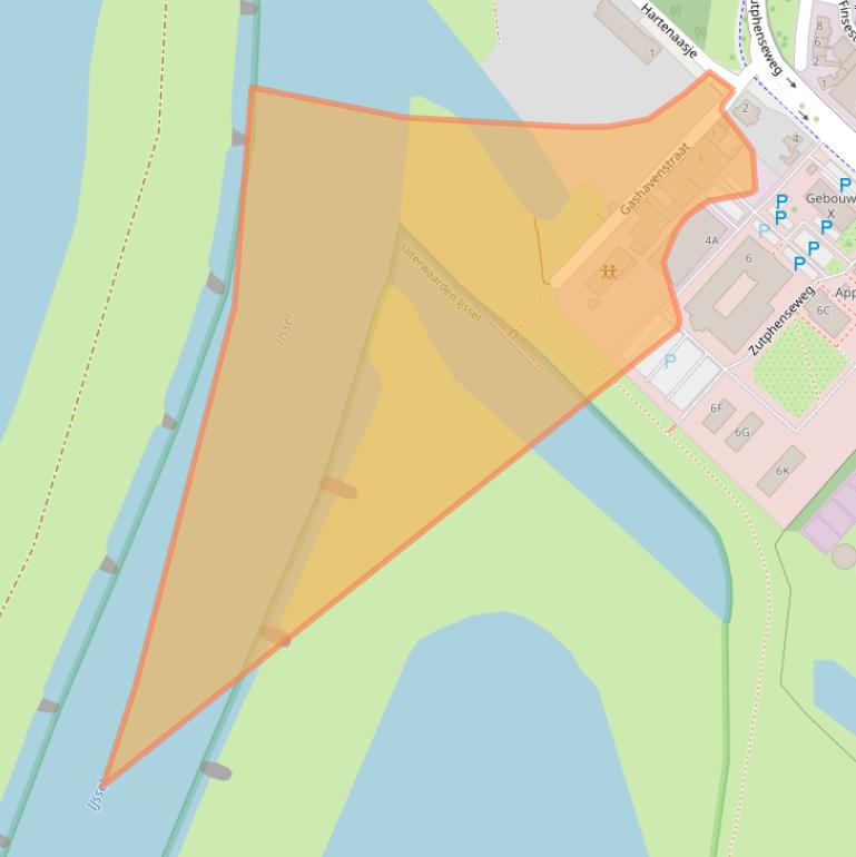 Kaart van postcodegebied 7418AL.