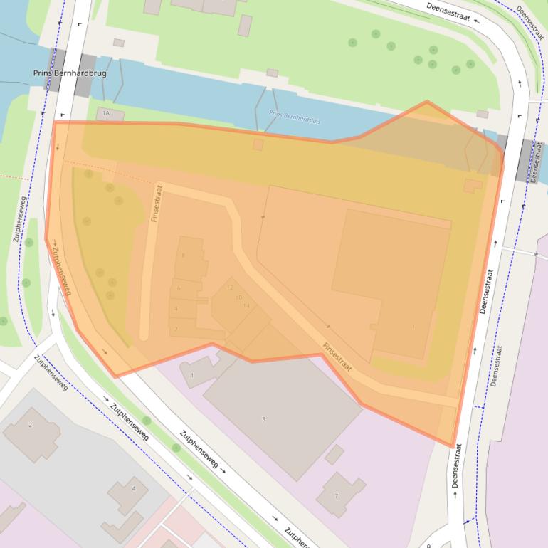 Kaart van postcodegebied 7418AN.