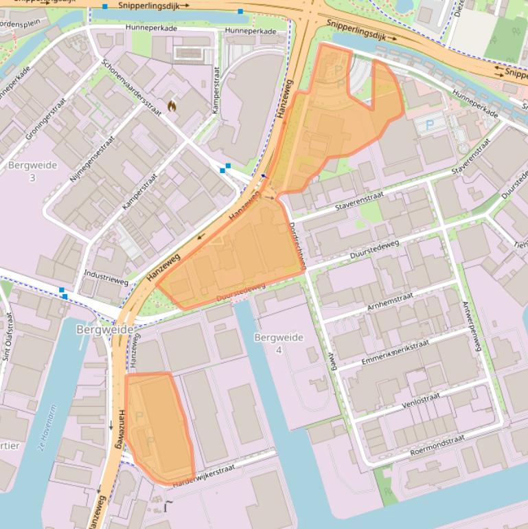 Kaart van postcodegebied 7418AT.