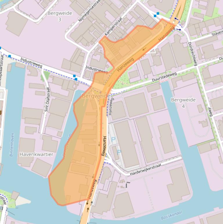 Kaart van postcodegebied 7418AV.