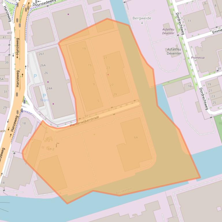 Kaart van postcodegebied 7418BA.