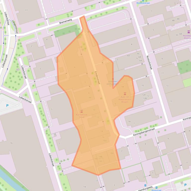 Kaart van postcodegebied 7418BR.