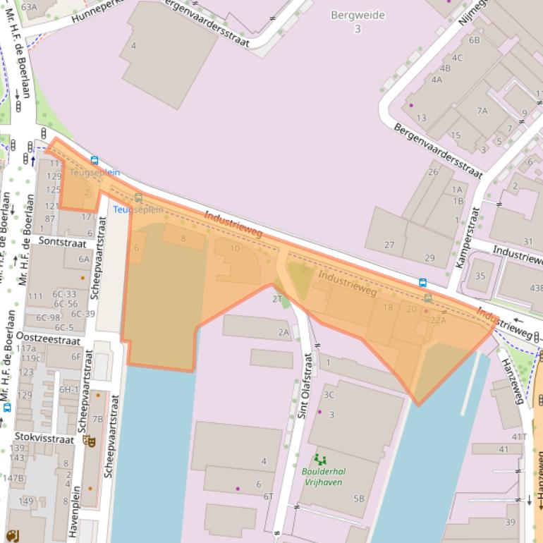 Kaart van postcodegebied 7418CE.