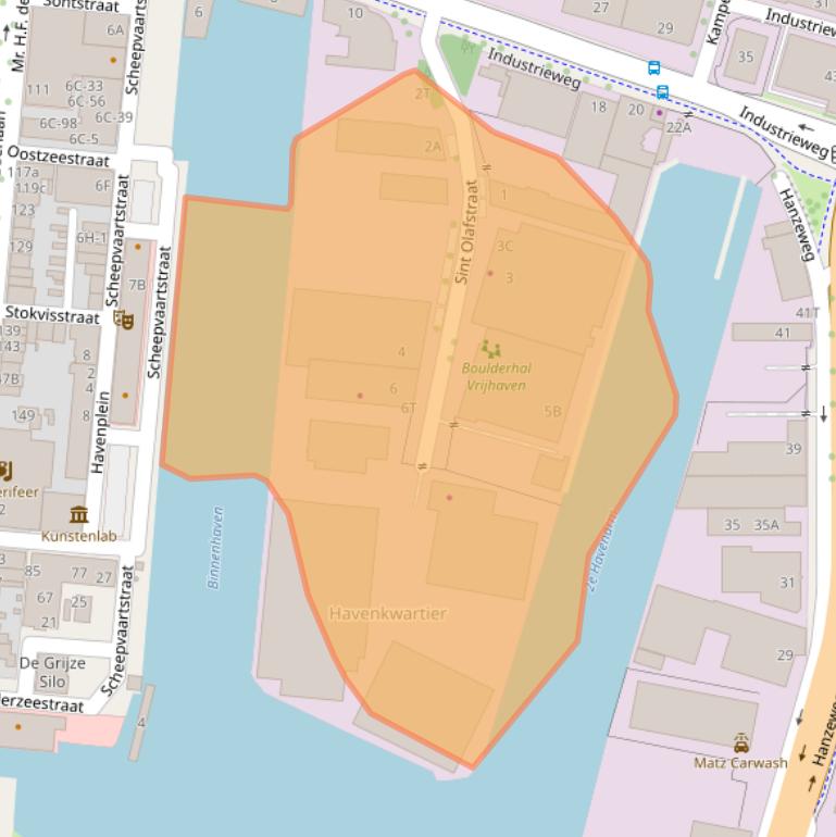 Kaart van postcodegebied 7418CG.