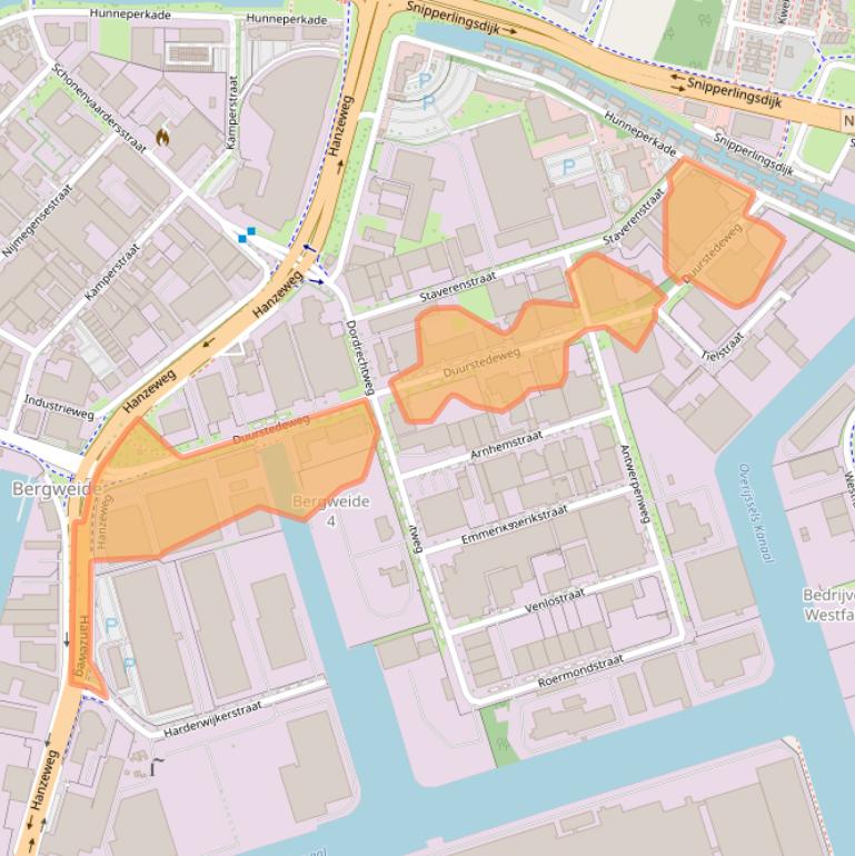 Kaart van postcodegebied 7418CK.