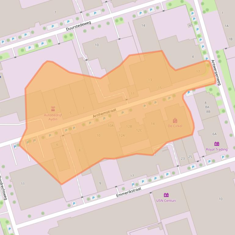 Kaart van postcodegebied 7418CL.