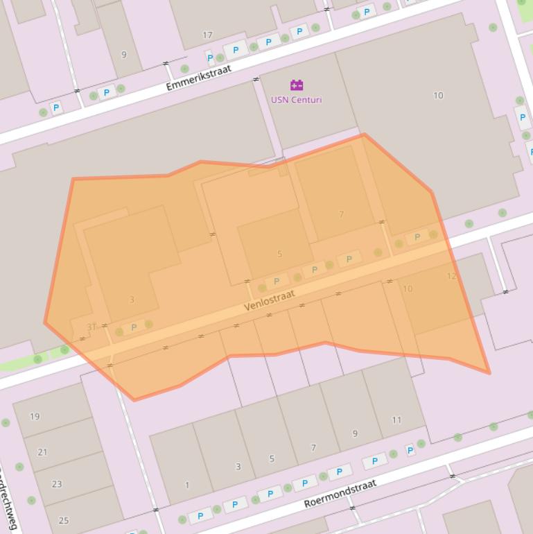 Kaart van postcodegebied 7418CN.