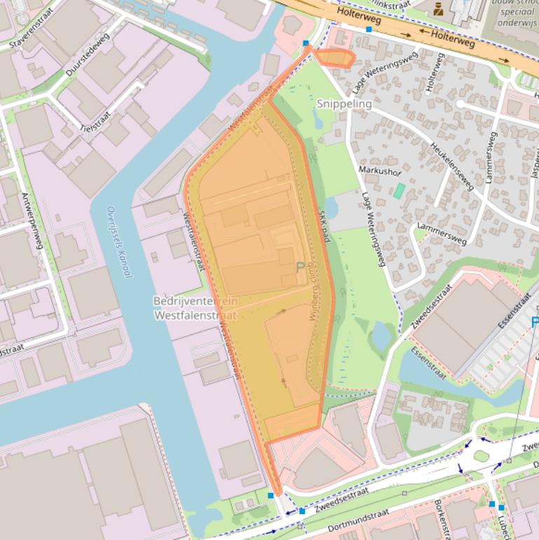 Kaart van postcodegebied 7418DC.