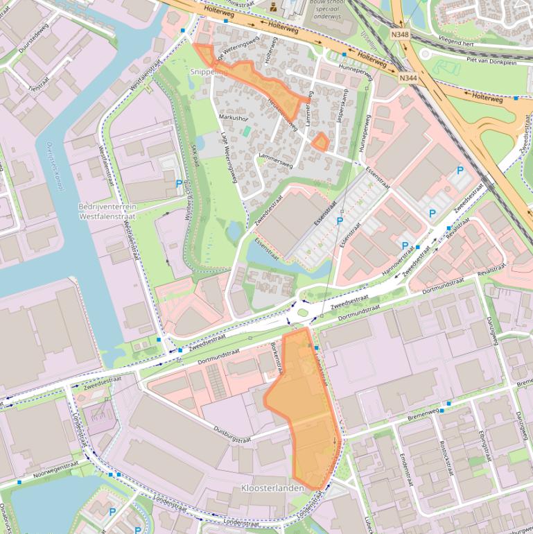 Kaart van postcodegebied 7418EC.