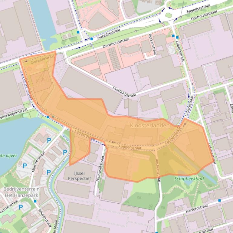 Kaart van postcodegebied 7418EE.