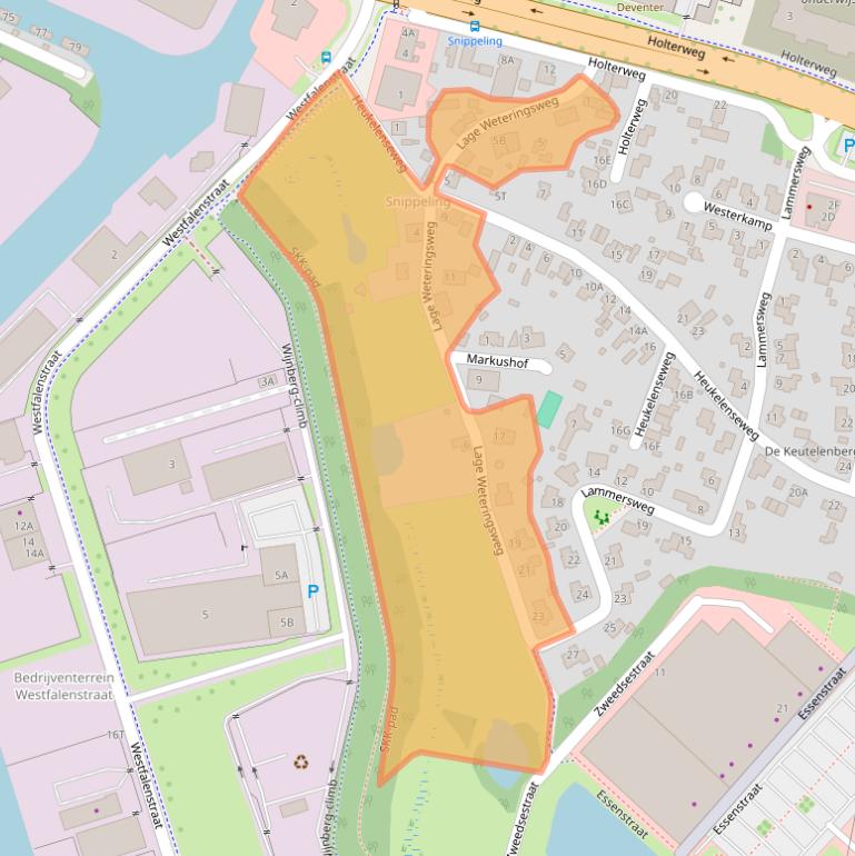 Kaart van postcodegebied 7418EG.