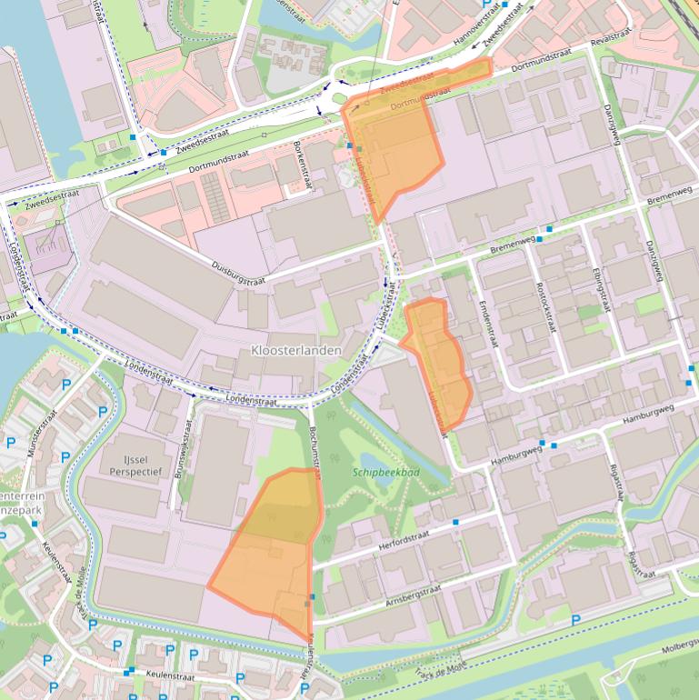 Kaart van postcodegebied 7418EK.