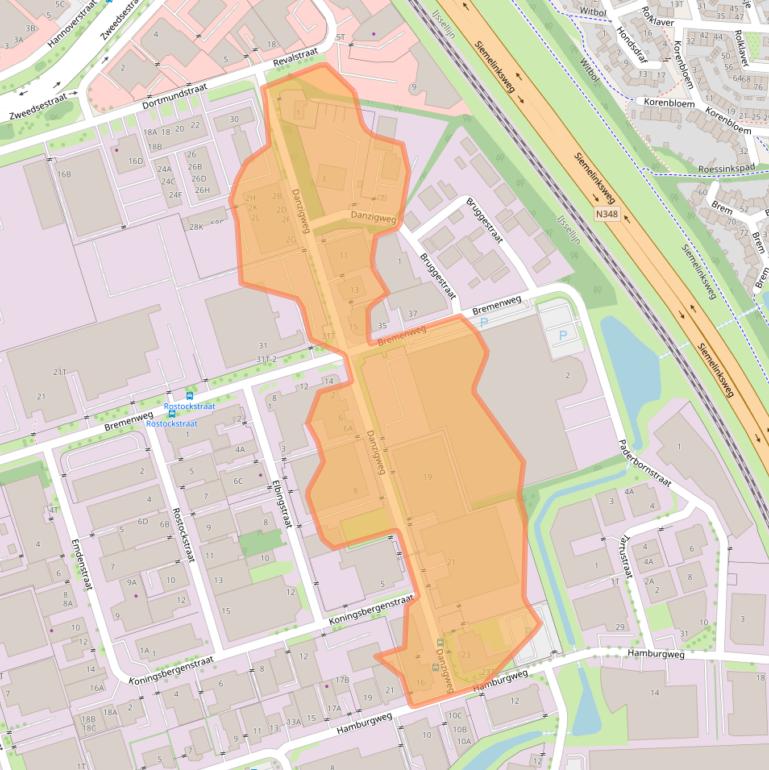 Kaart van postcodegebied 7418EN.