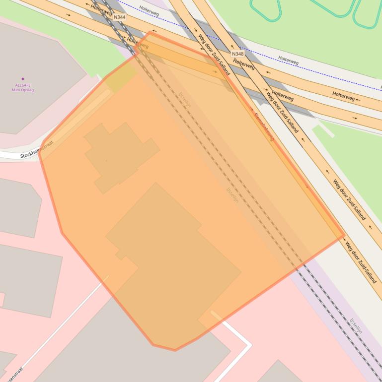 Kaart van postcodegebied 7418GG.