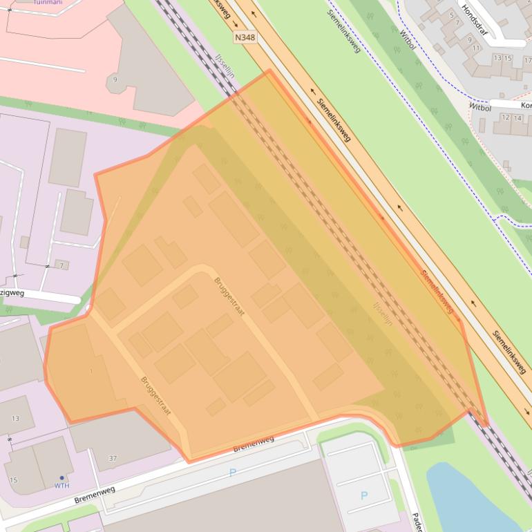 Kaart van postcodegebied 7418GZ.