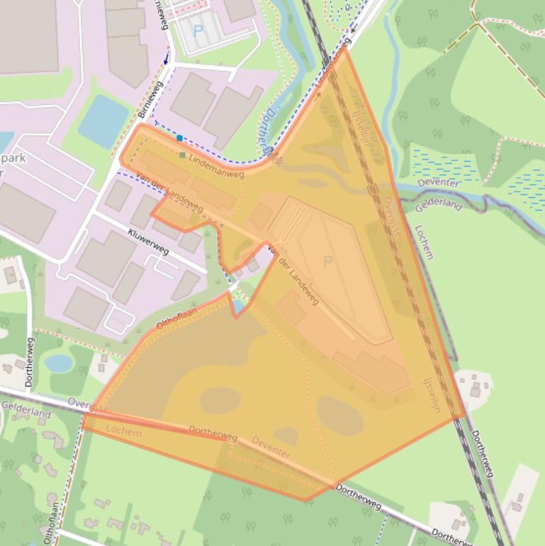 Kaart van postcodegebied 7418HG.
