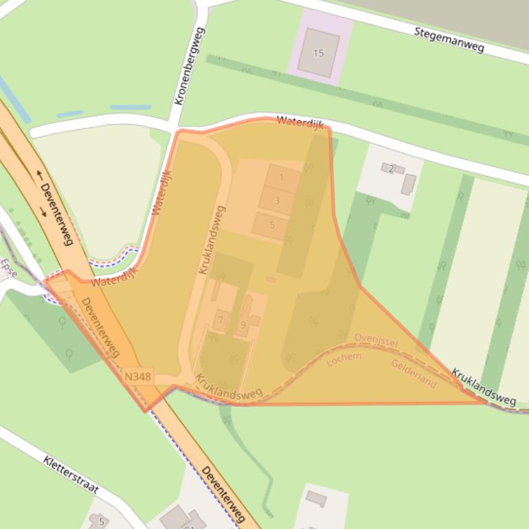 Kaart van postcodegebied 7418HM.