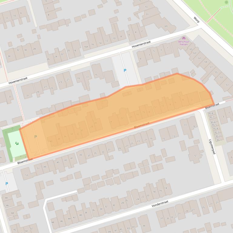 Kaart van postcodegebied 7419BW.