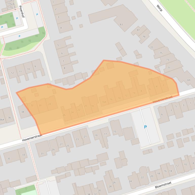 Kaart van postcodegebied 7419CD.