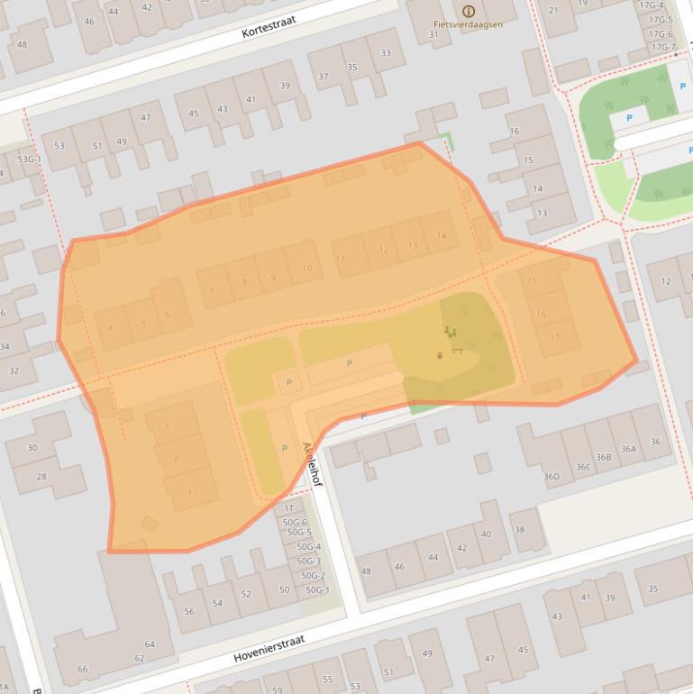 Kaart van postcodegebied 7419CH.