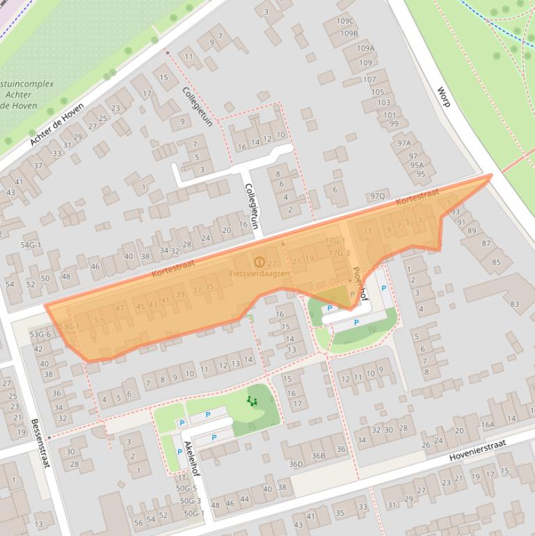 Kaart van postcodegebied 7419CK.