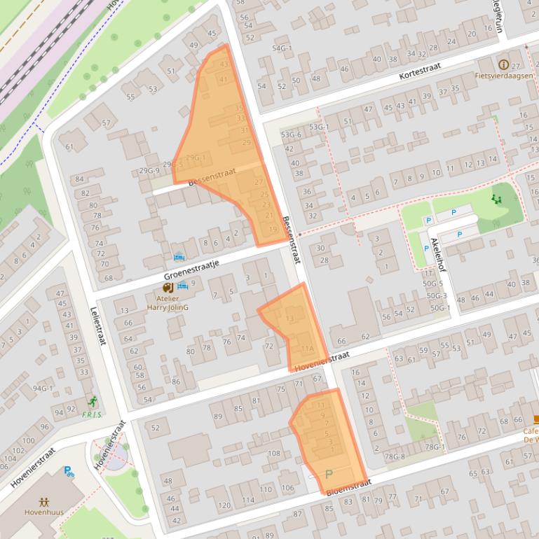 Kaart van postcodegebied 7419CN.