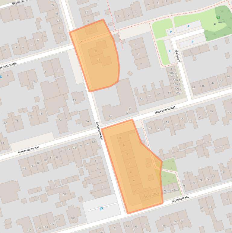 Kaart van postcodegebied 7419CP.