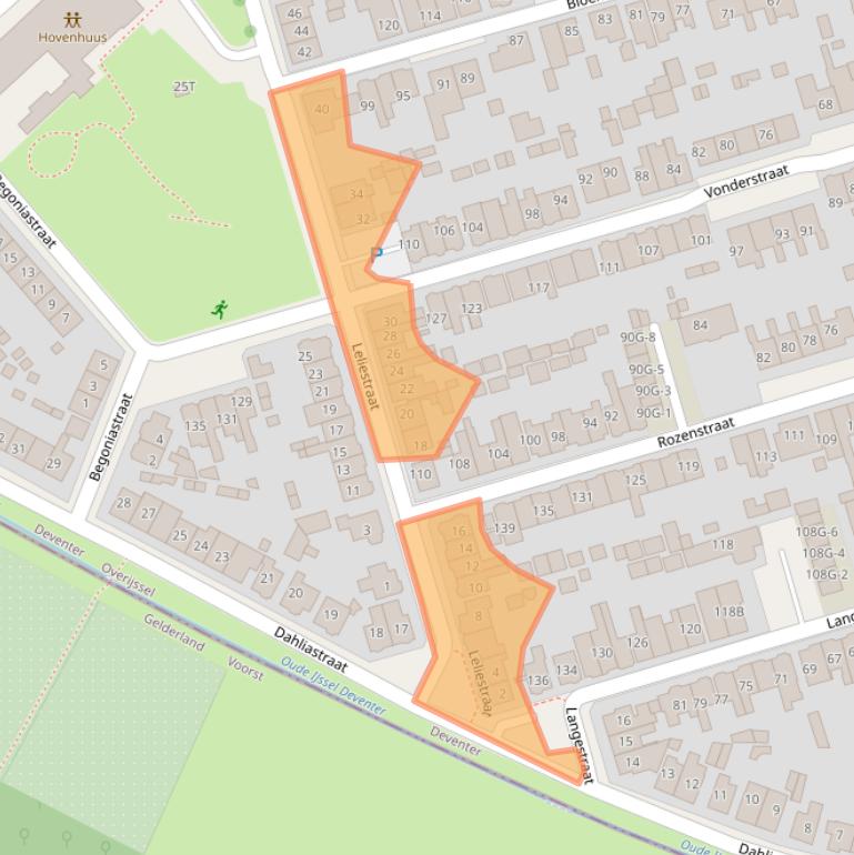 Kaart van postcodegebied 7419CV.