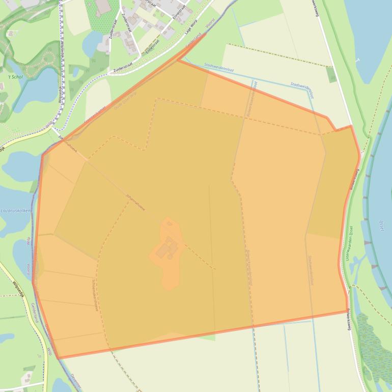 Kaart van postcodegebied 7419PA.