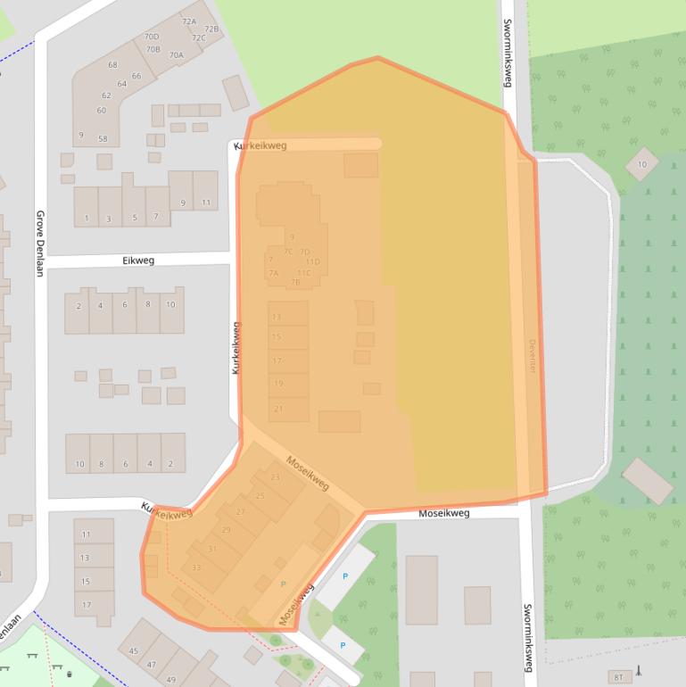 Kaart van postcodegebied 7421AH.