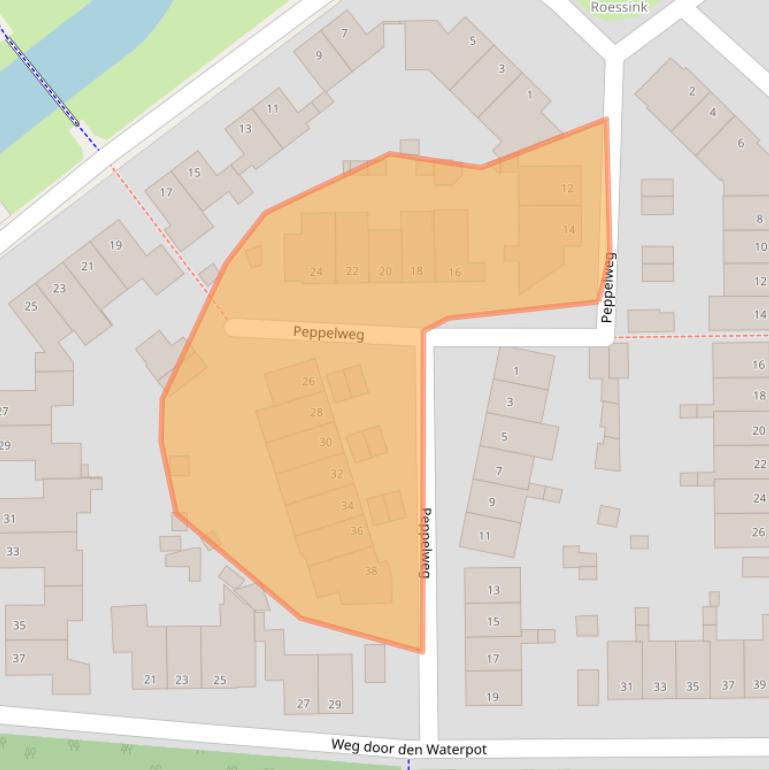 Kaart van postcodegebied 7421AK.