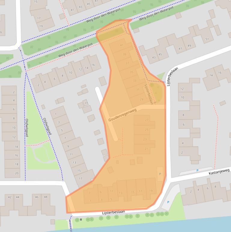 Kaart van postcodegebied 7421AR.