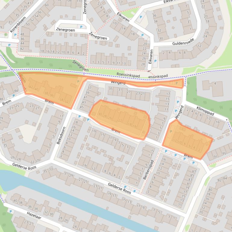 Kaart van postcodegebied 7421CG.