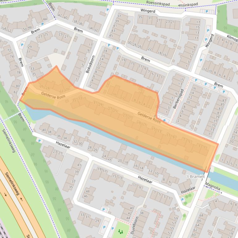 Kaart van postcodegebied 7421CM.