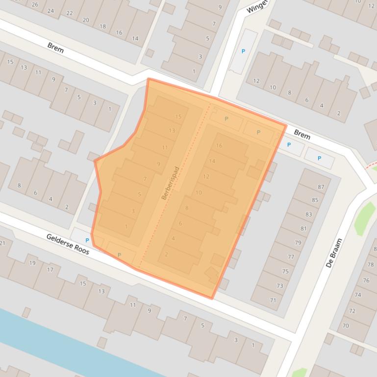 Kaart van postcodegebied 7421CN.