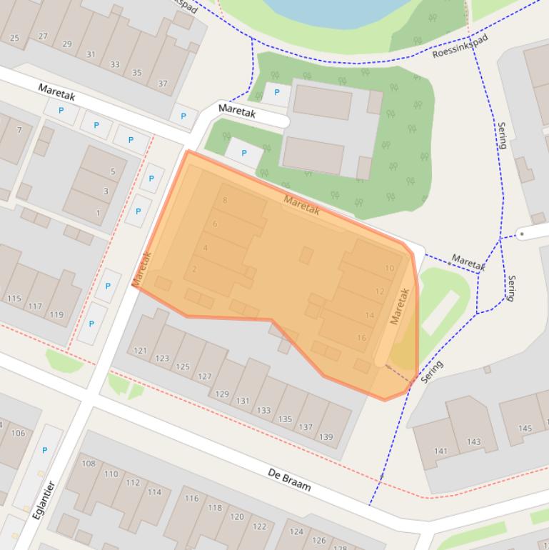 Kaart van postcodegebied 7421CV.