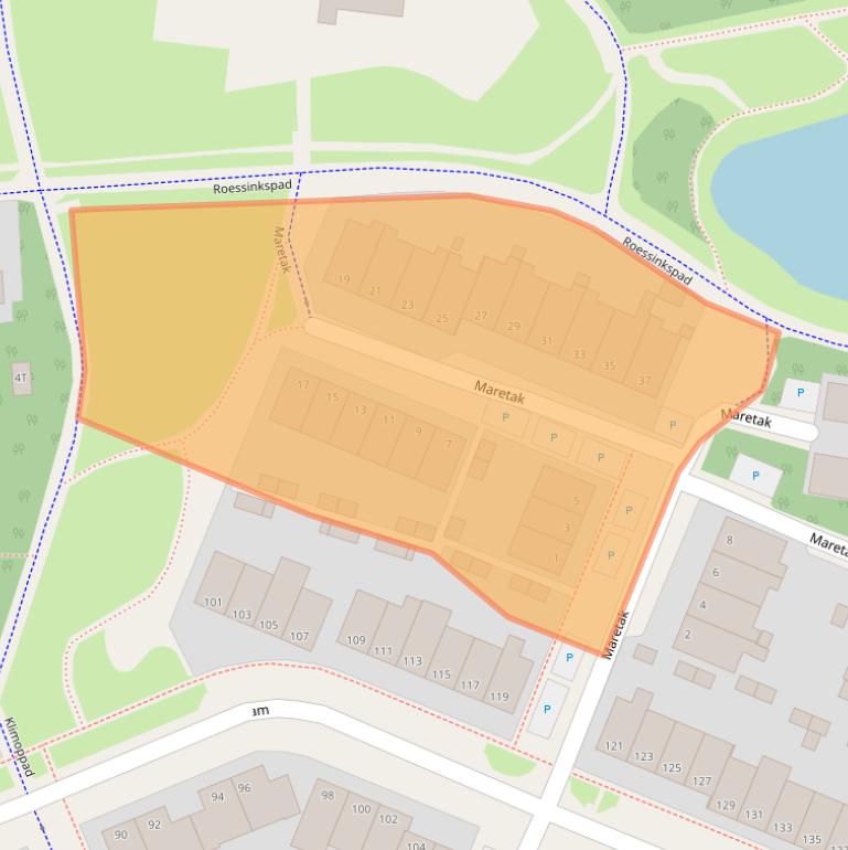Kaart van postcodegebied 7421CW.