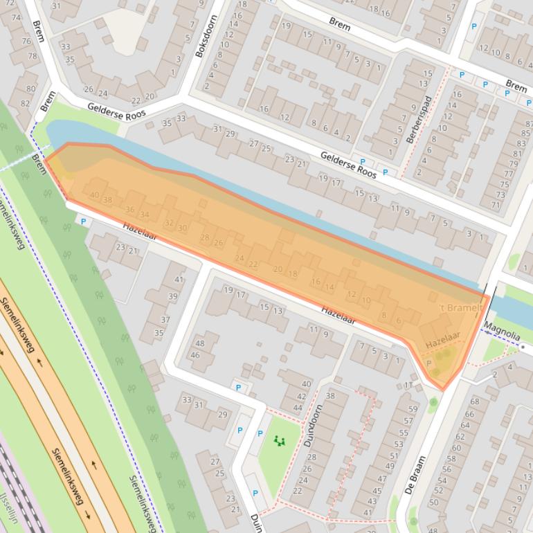 Kaart van postcodegebied 7421DA.