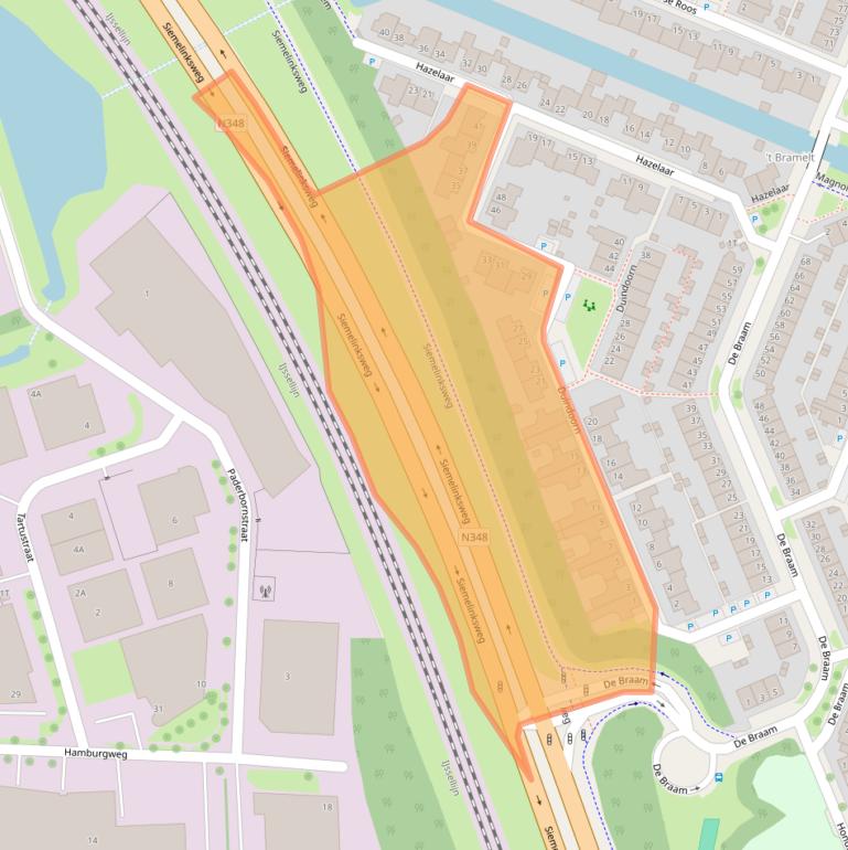 Kaart van postcodegebied 7421DD.
