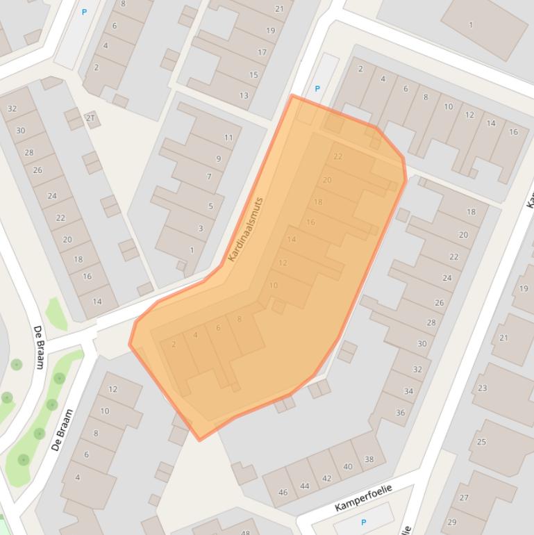 Kaart van postcodegebied 7421DL.