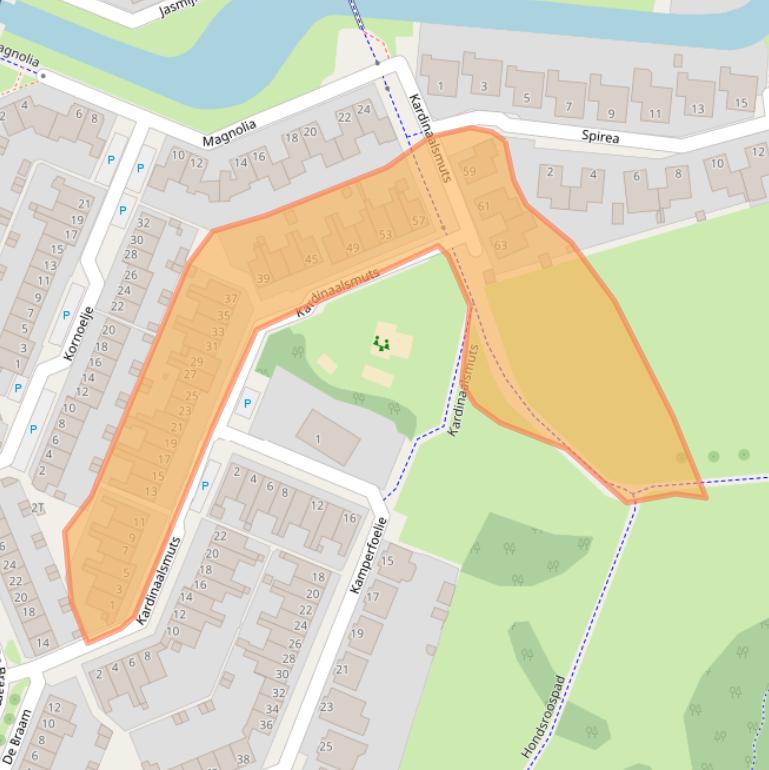 Kaart van postcodegebied 7421DM.