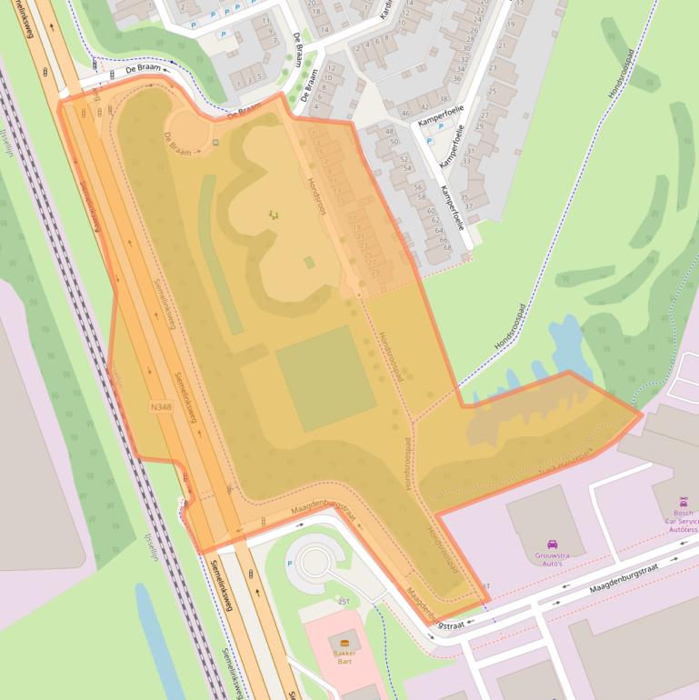 Kaart van postcodegebied 7421DS.