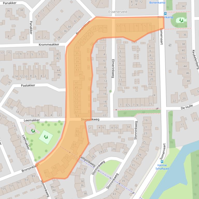Kaart van postcodegebied 7421EM.