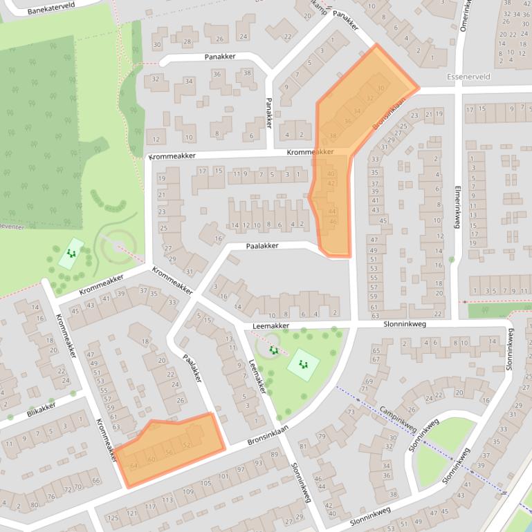 Kaart van postcodegebied 7421EP.