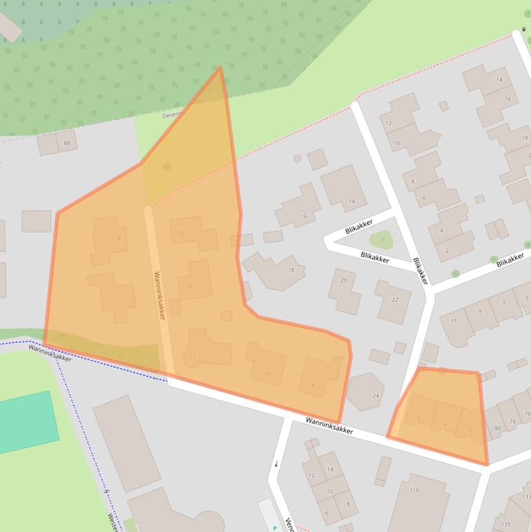 Kaart van postcodegebied 7421GC.