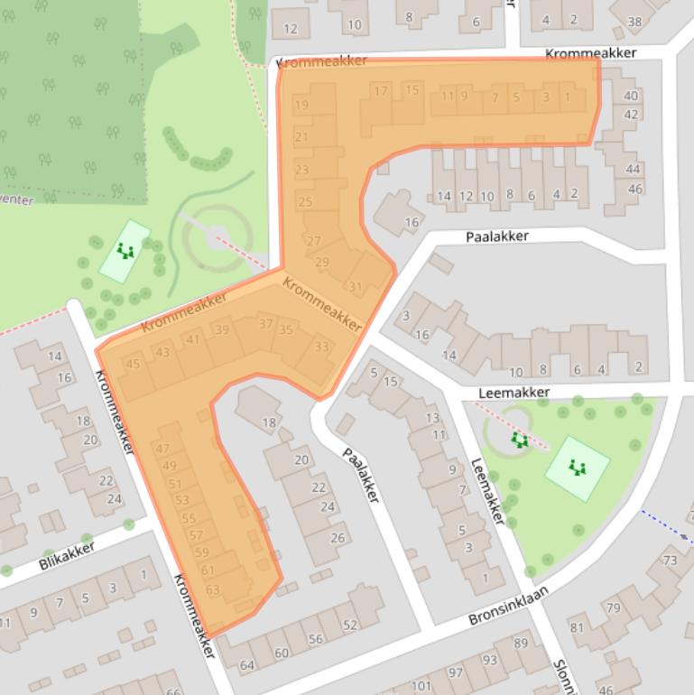 Kaart van postcodegebied 7421GE.